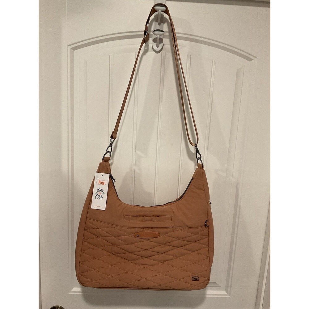 NWT Lug Balsa CloudGo Large Hobo Crossbody Bag Chai Latte
